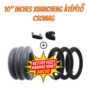 2+1 akciós – 10″ Xuancheng gumiszett Xiaomi M365-hez – külső, belső, átalakító