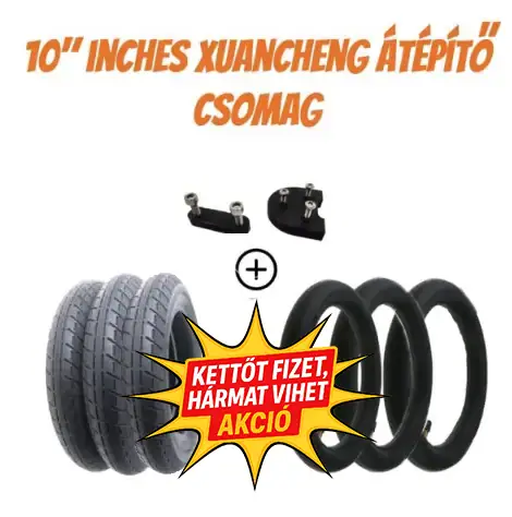 2+1 akciós - 10" Xuancheng gumiszett Xiaomi M365-hez – külső, belső, átalakító