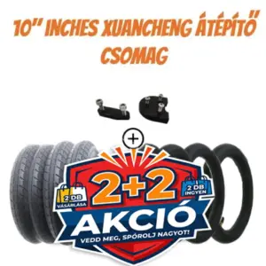 2+2 akciós – 10″ Xuancheng gumiszett Xiaomi M365-hez – külső, belső, átalakító